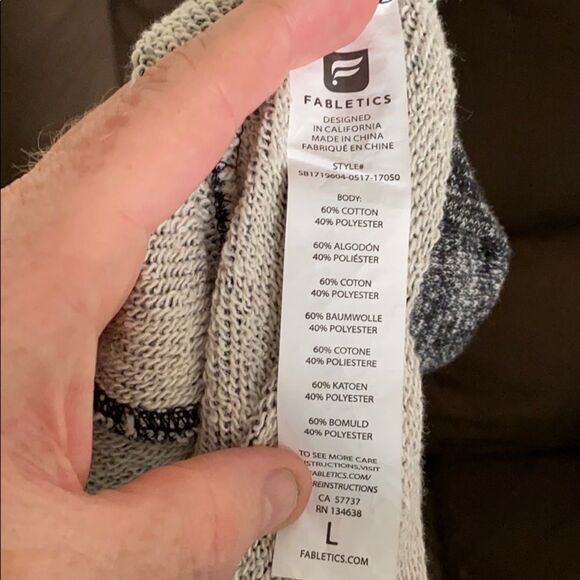 Fabletics Gray Pullover Sweatshirt - Picture 7 of 7